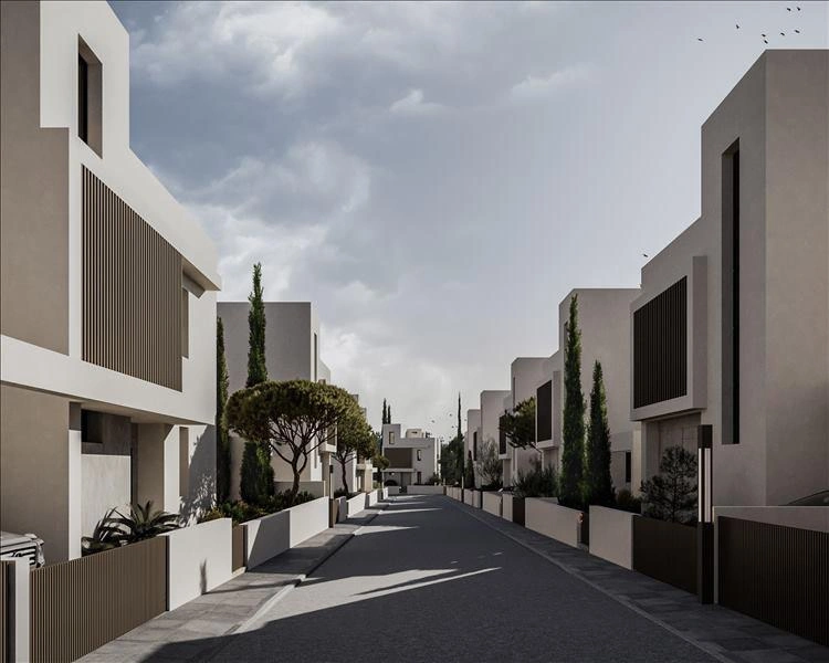 Виллы в современном жилом комплексе в Фамагусте, Кипр