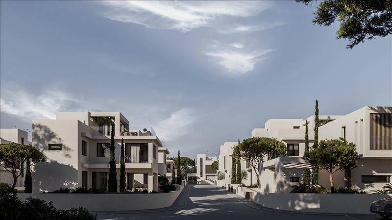 Виллы в современном жилом комплексе в Фамагусте, Кипр