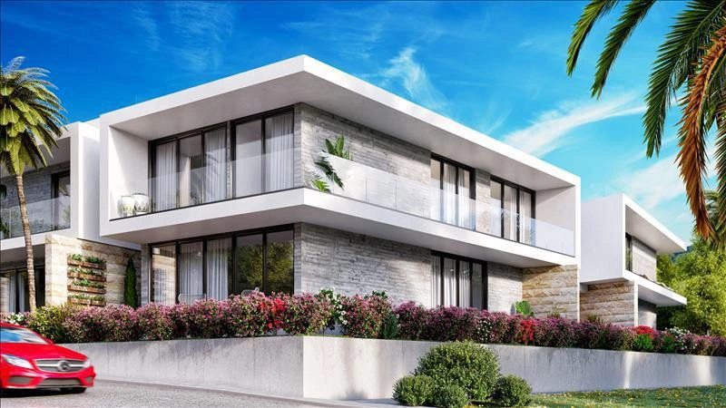 Виллы в жилом комплексе недалеко от центра Пафоса, Кипр