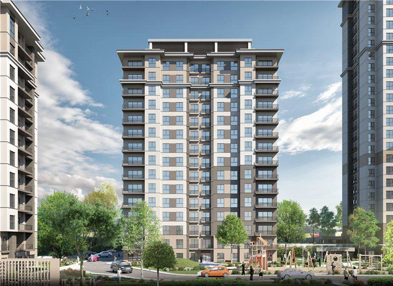 Квартиры в современном жилом комплексе в Стамбуле, Турция