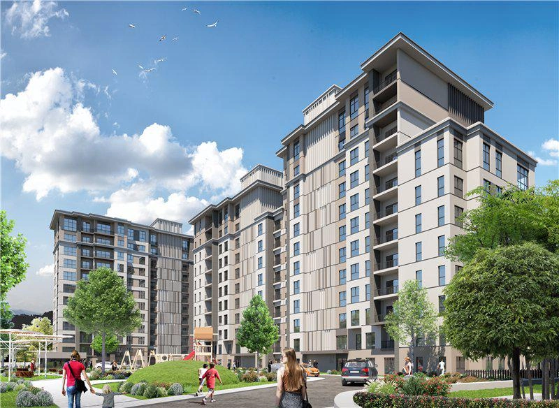 Квартиры в современном жилом комплексе в Стамбуле, Турция