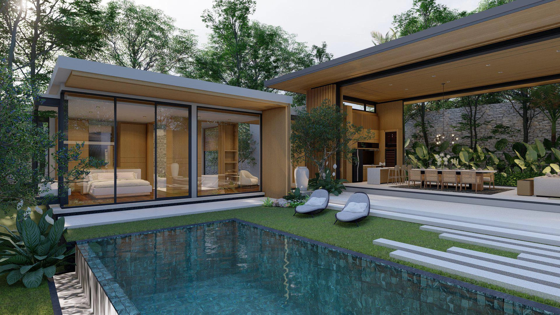 Виллы в современном жилом комплексе на Пхукете (Таиланд)