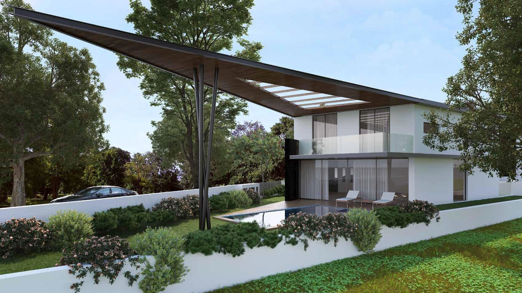 Виллы в новом жилом комплексе на окраине Никосии, Кипр