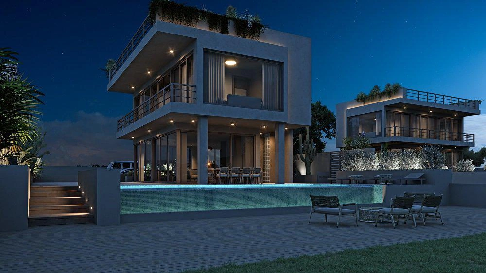 Виллы в жилом комплексе у марины в Пернере, Фамагуста, Кипр