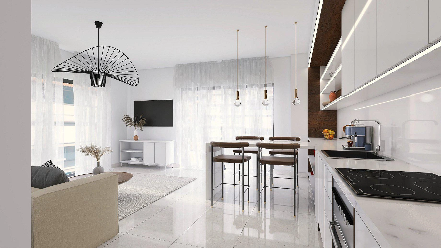 Квартиры в современном жилом комплексе в Аттике, Греция