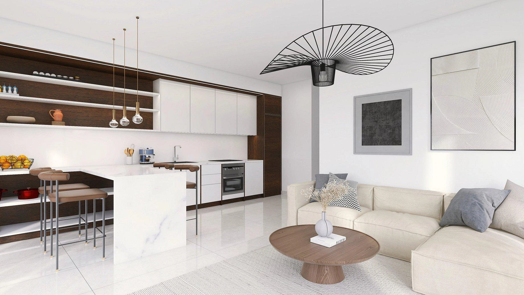 Квартиры в современном жилом комплексе в Аттике, Греция