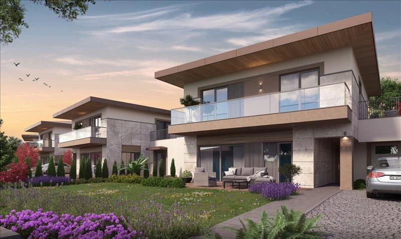 Виллы в современном жилом комплексе в Стамбуле, Турция