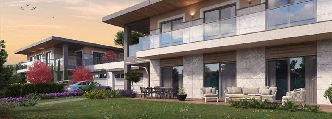 Виллы в современном жилом комплексе в Стамбуле, Турция