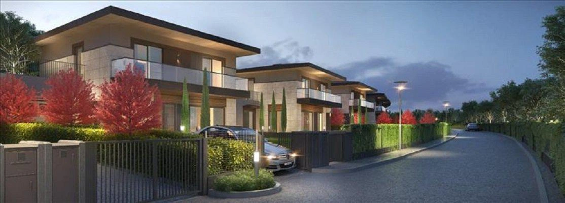 Виллы в современном жилом комплексе в Стамбуле, Турция