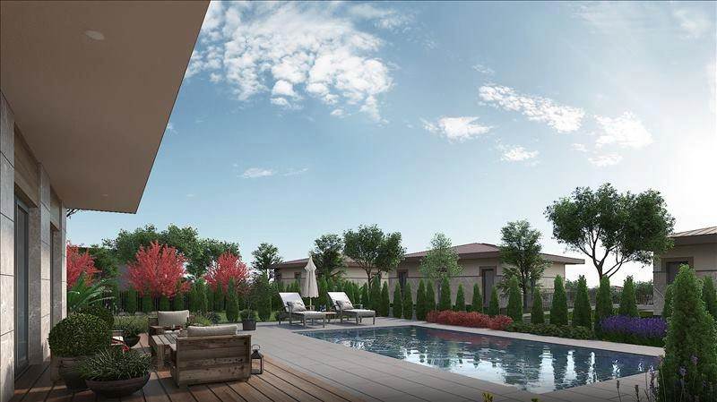 Виллы в современном жилом комплексе в Стамбуле, Турция