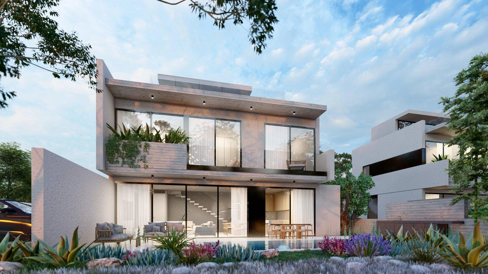 Виллы в современном жилом комплексе в Пафосе, Кипр