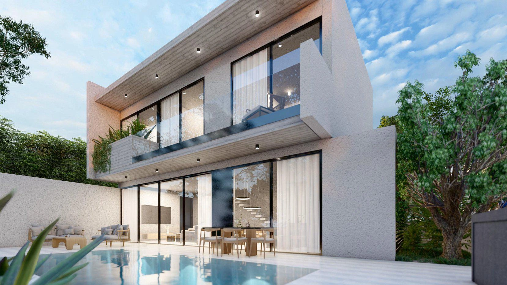 Виллы в современном жилом комплексе в Пафосе, Кипр