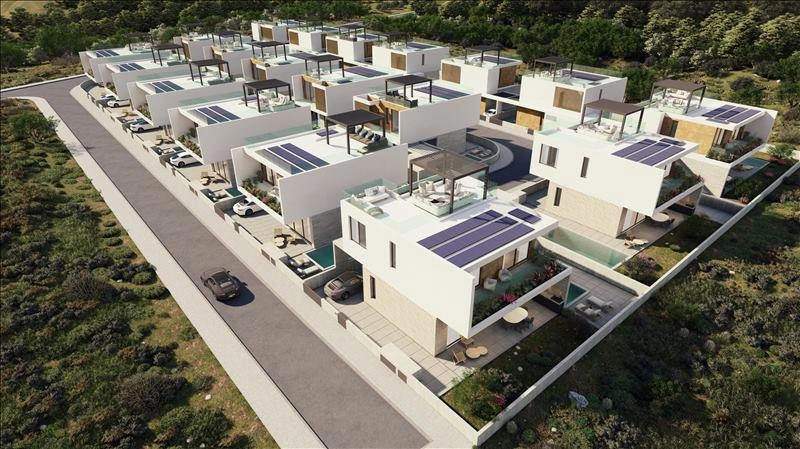 Виллы в новом проекте застройки в Пафосе, Кипр