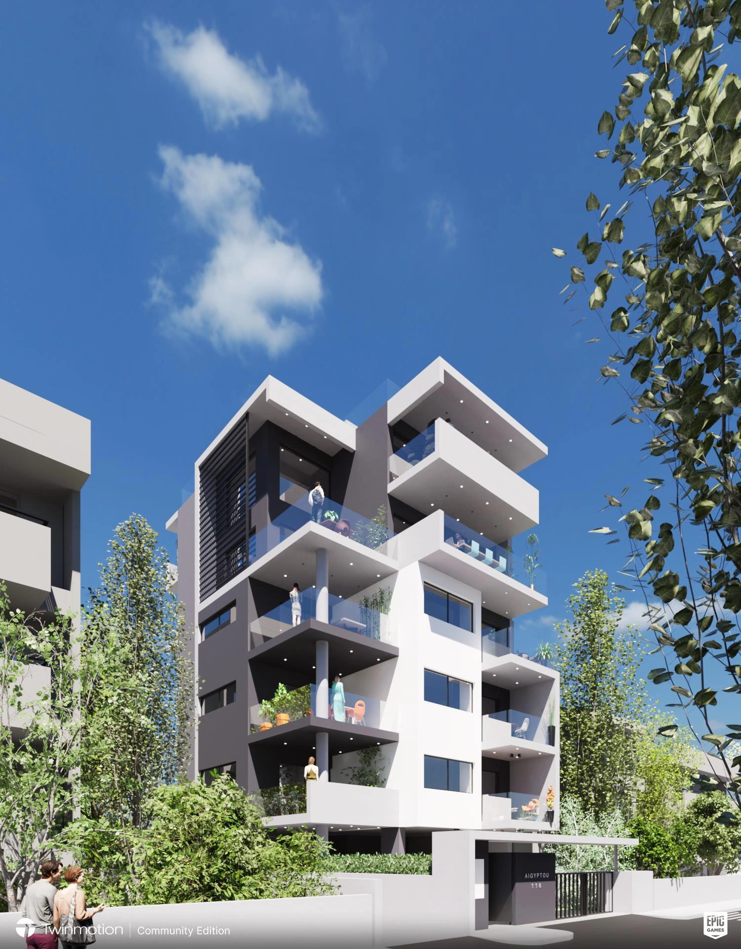 Дуплекс в современном жилом комплексе в Аттике, Греция