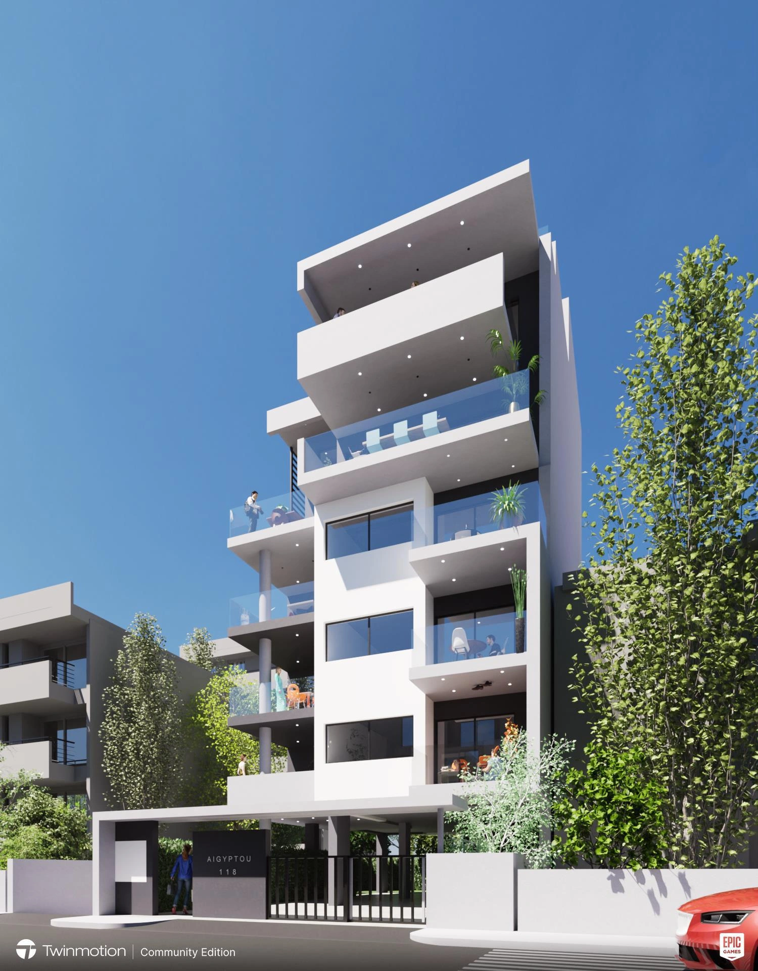 Дуплекс в современном жилом комплексе в Аттике, Греция