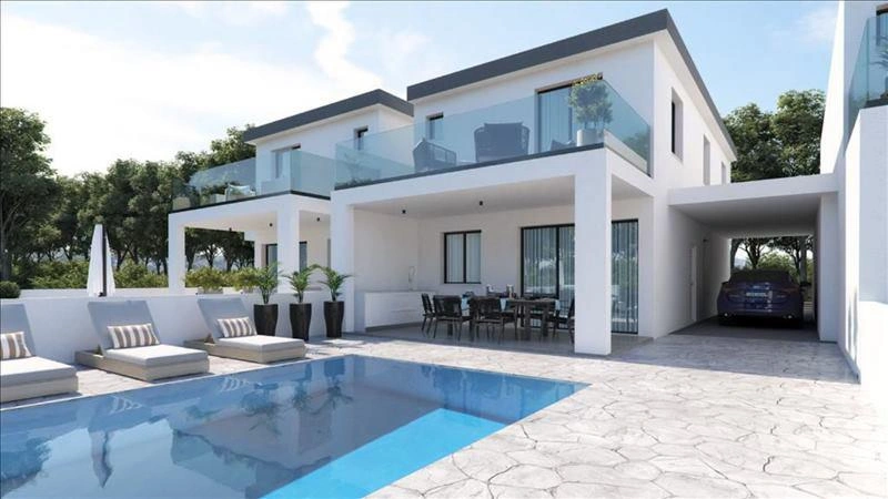 Виллы в жилом комплексе в Ларнаке, Кипр