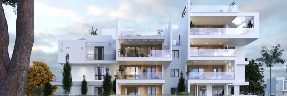 Апартаменты в малоэтажном жилом комплексе в Ларнаке, Кипр