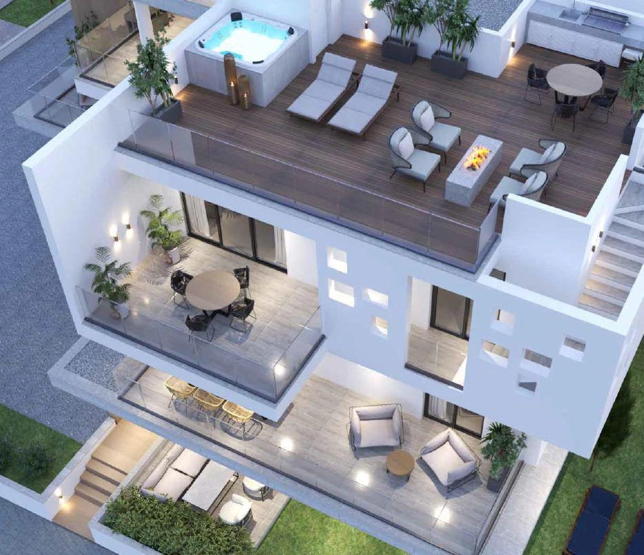 Апартаменты в малоэтажном жилом комплексе в Ларнаке, Кипр