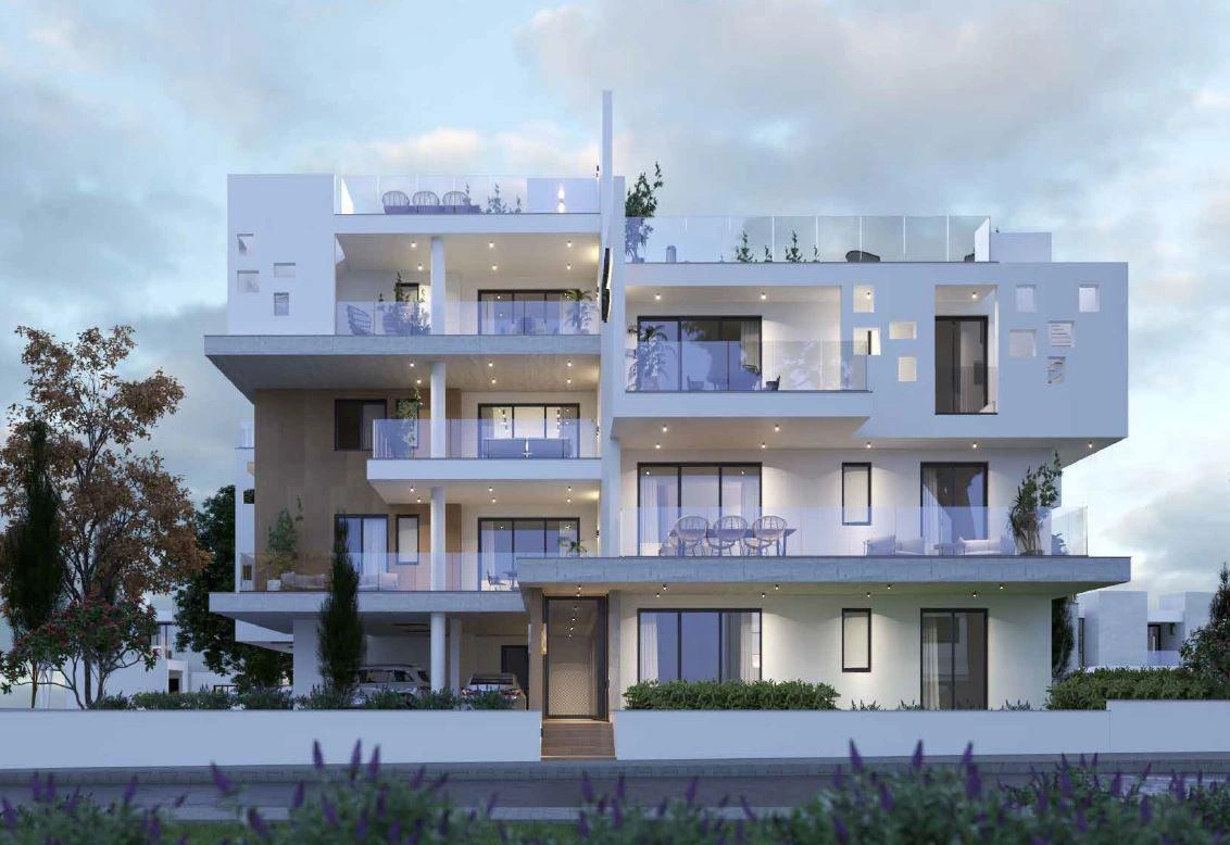 Апартаменты в малоэтажном жилом комплексе в Ларнаке, Кипр