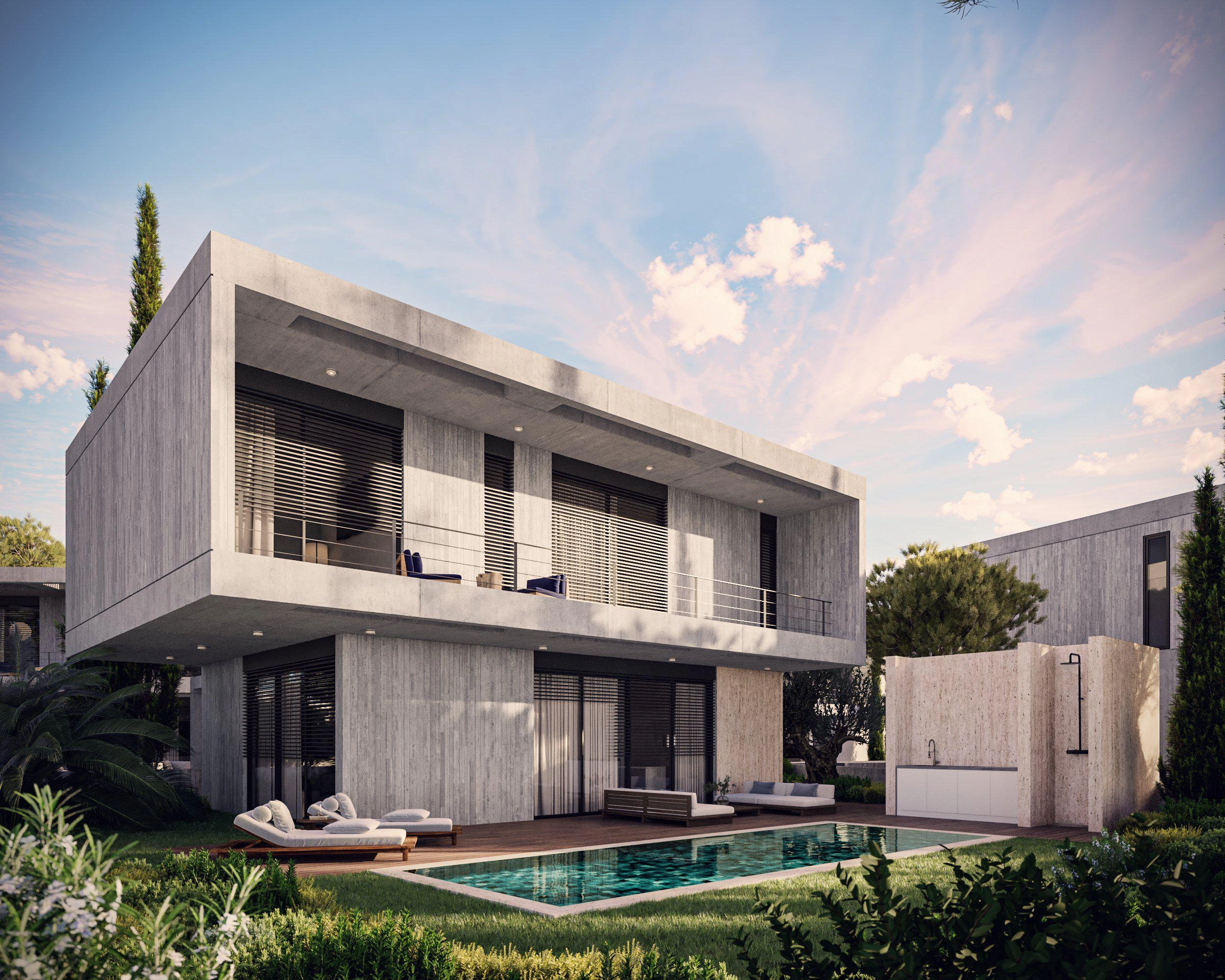 Виллы в современном жилом комплексе в Пафосе, Кипр