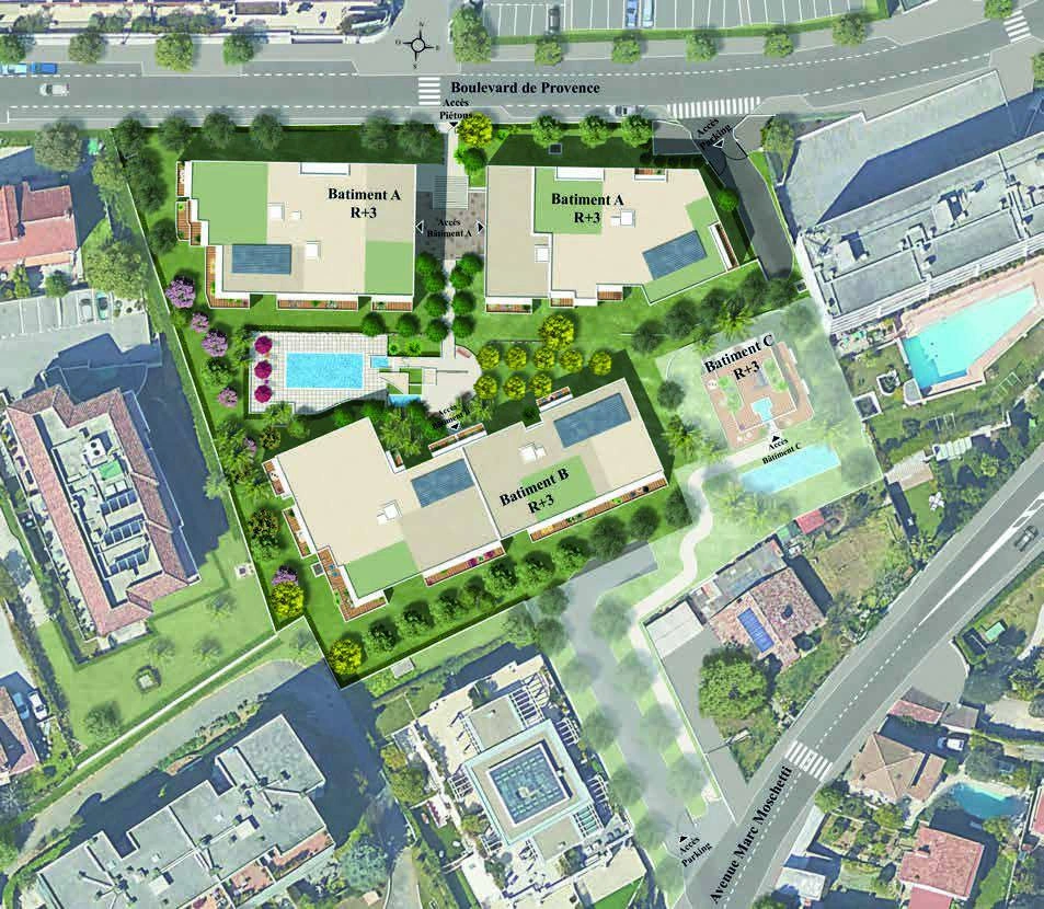 Апартаменты в современном жилом комплексе в Provence-Alpes-Cote d'Azur, Франция