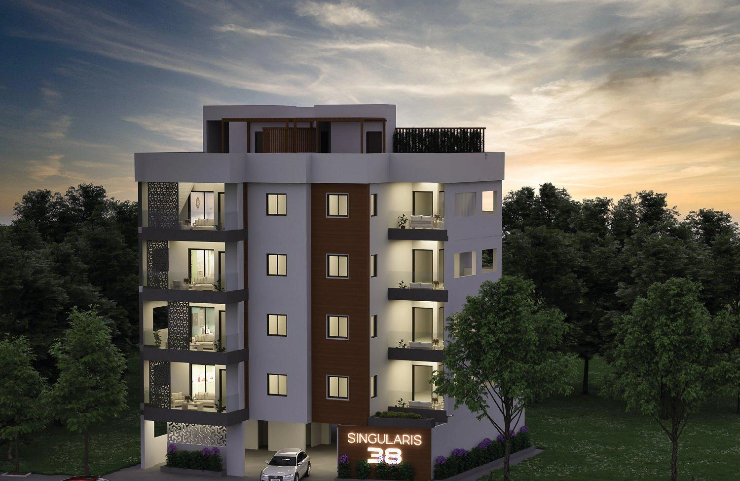 Квартиры в малоэтажном жилом комплексе рядом с пляжами и центром города в Ларнаке, Кипр