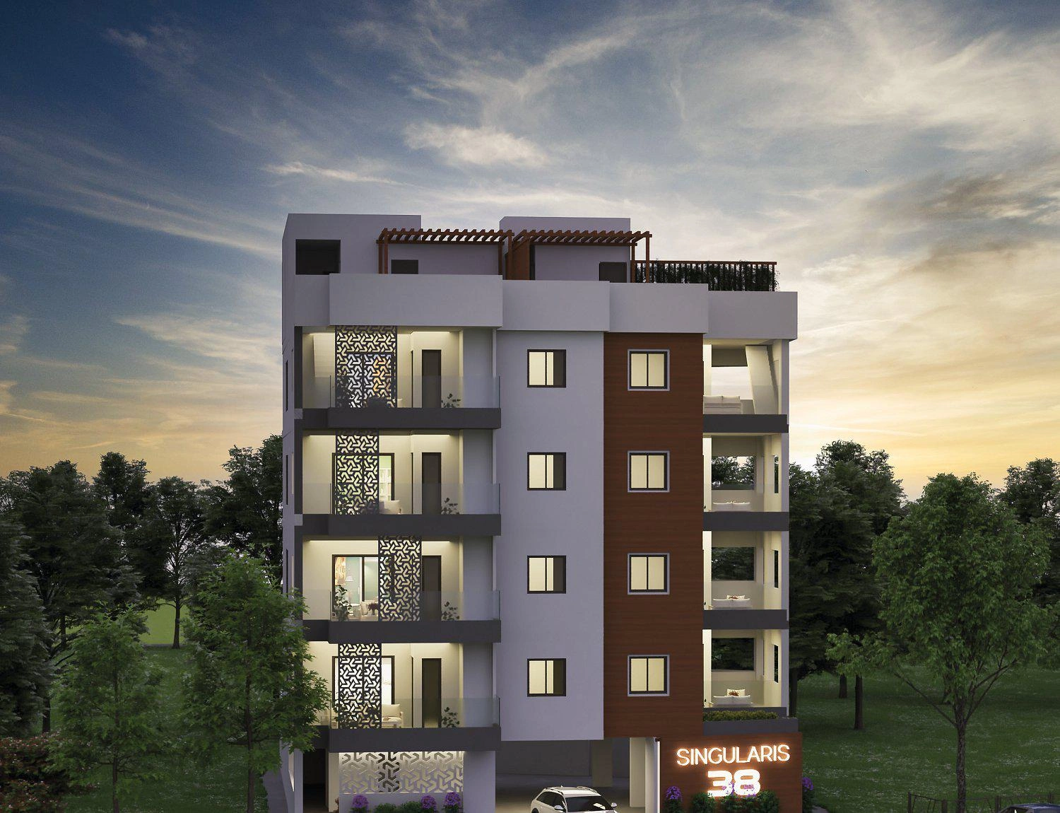 Квартиры в малоэтажном жилом комплексе рядом с пляжами и центром города в Ларнаке, Кипр