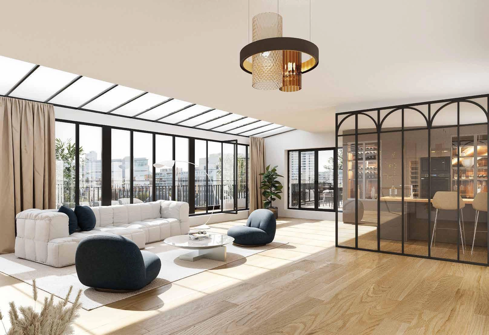 Квартиры в современном жилом комплексе в Париже, Франция