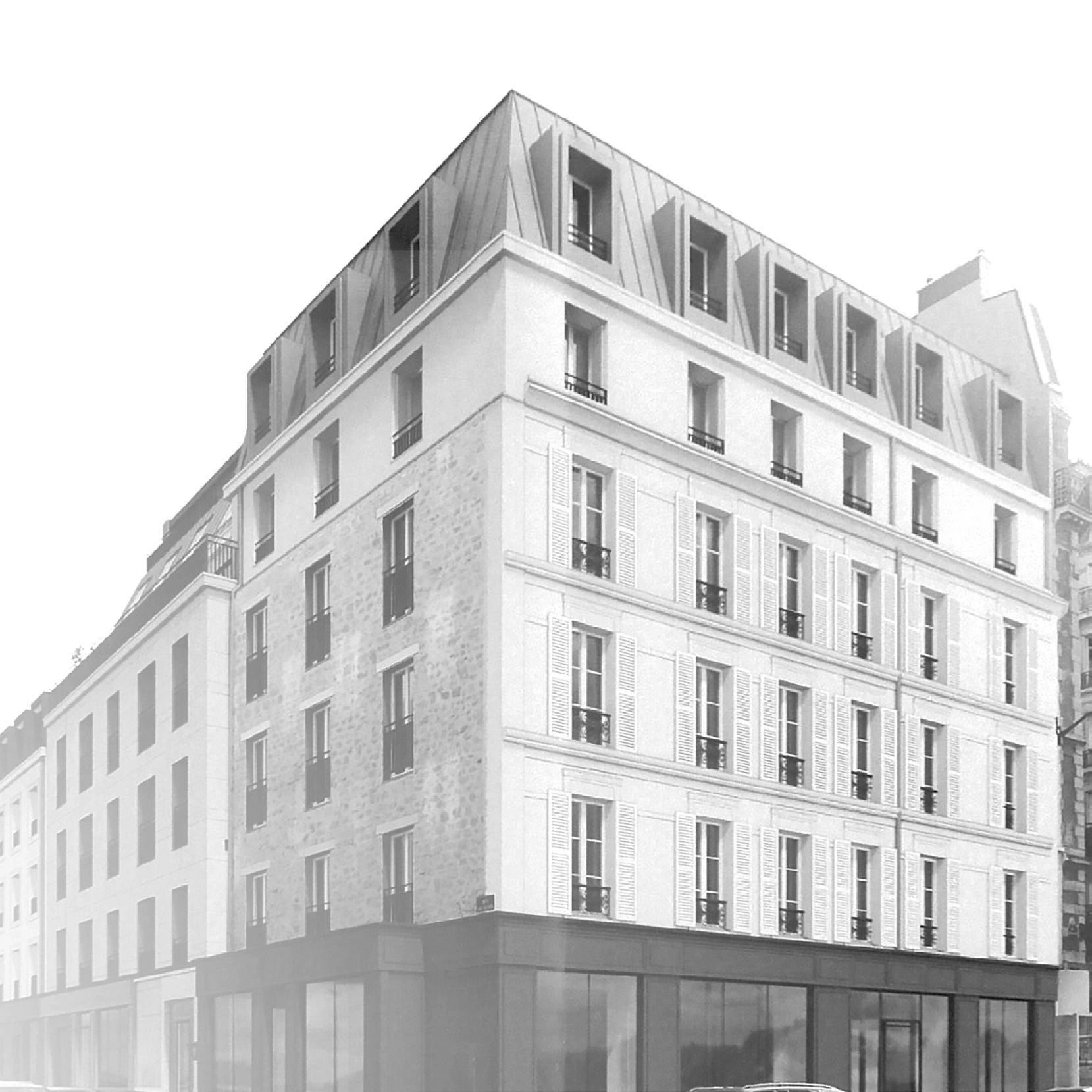 Квартиры в современном жилом комплексе в Париже, Франция