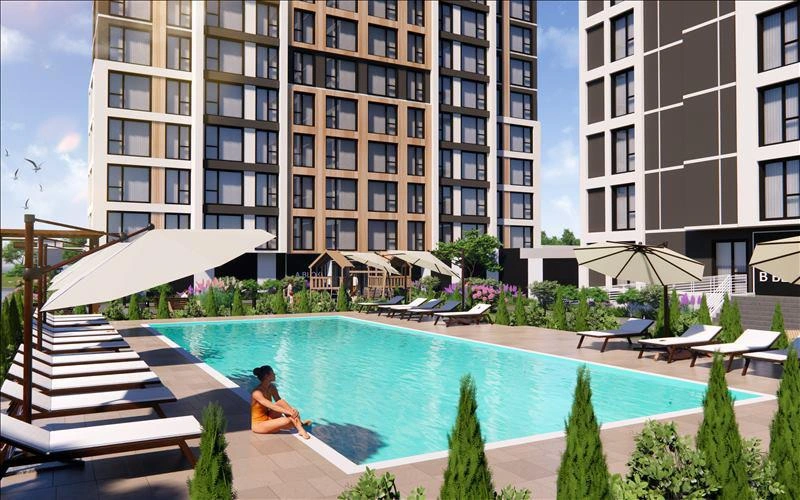 Квартиры в современном жилом комплексе в Стамбуле, Турция