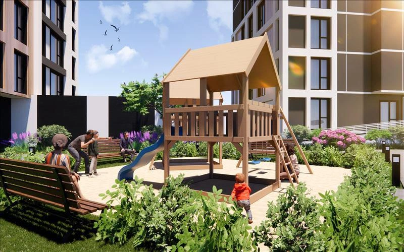 Квартиры в современном жилом комплексе в Стамбуле, Турция