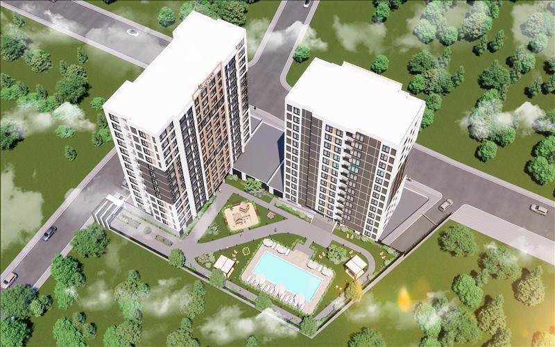 Квартиры в современном жилом комплексе в Стамбуле, Турция