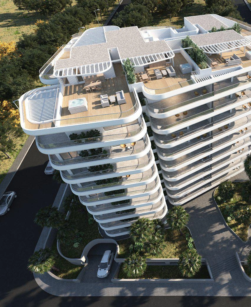 Квартиры в жилом комплексе рядом с пляжем Маккензи в Ларнаке, Кипр