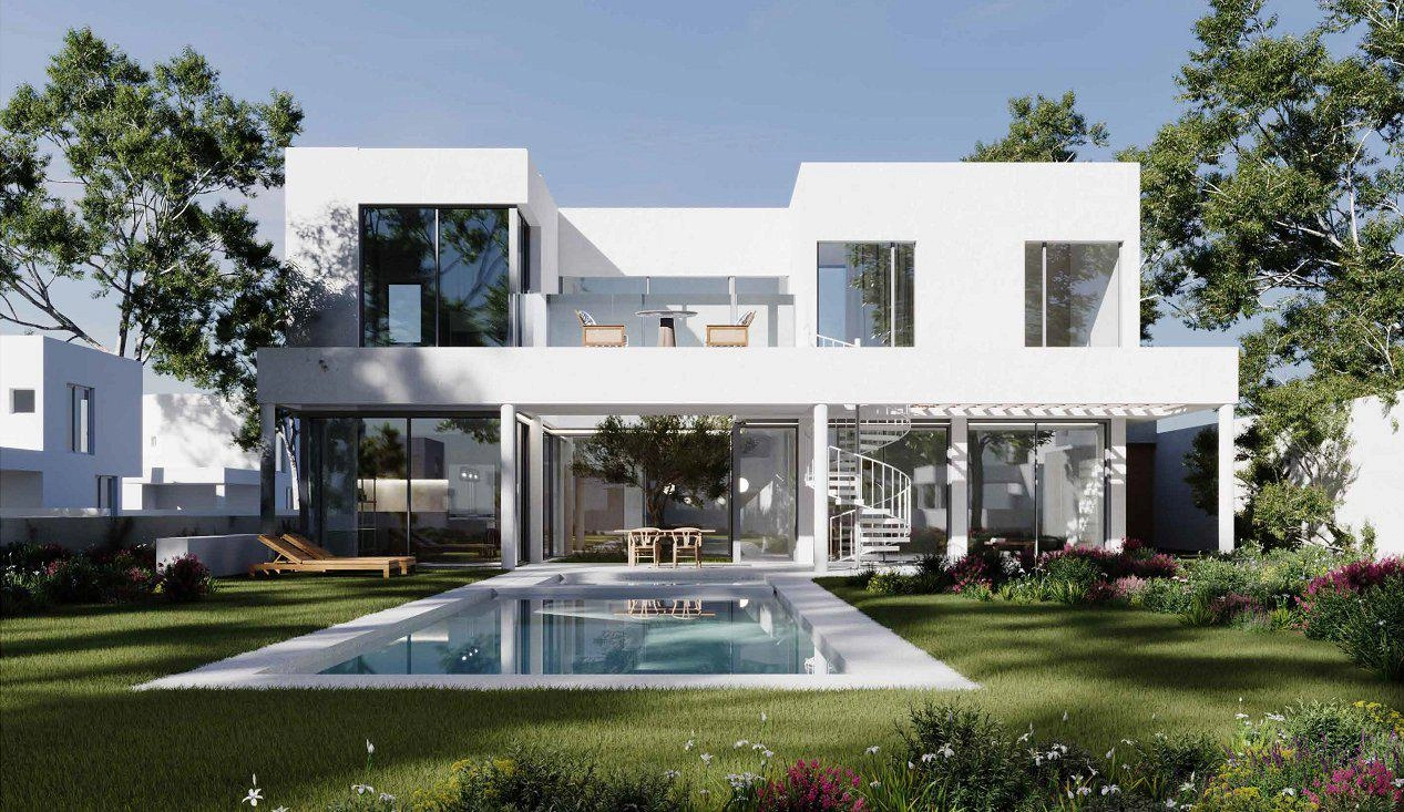 Виллы в новом жилом комплексе в Ларнаке (Кипр)