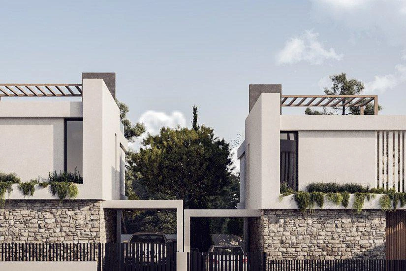 Виллы в современном жилом комплексе в Фамагусте, Кипр