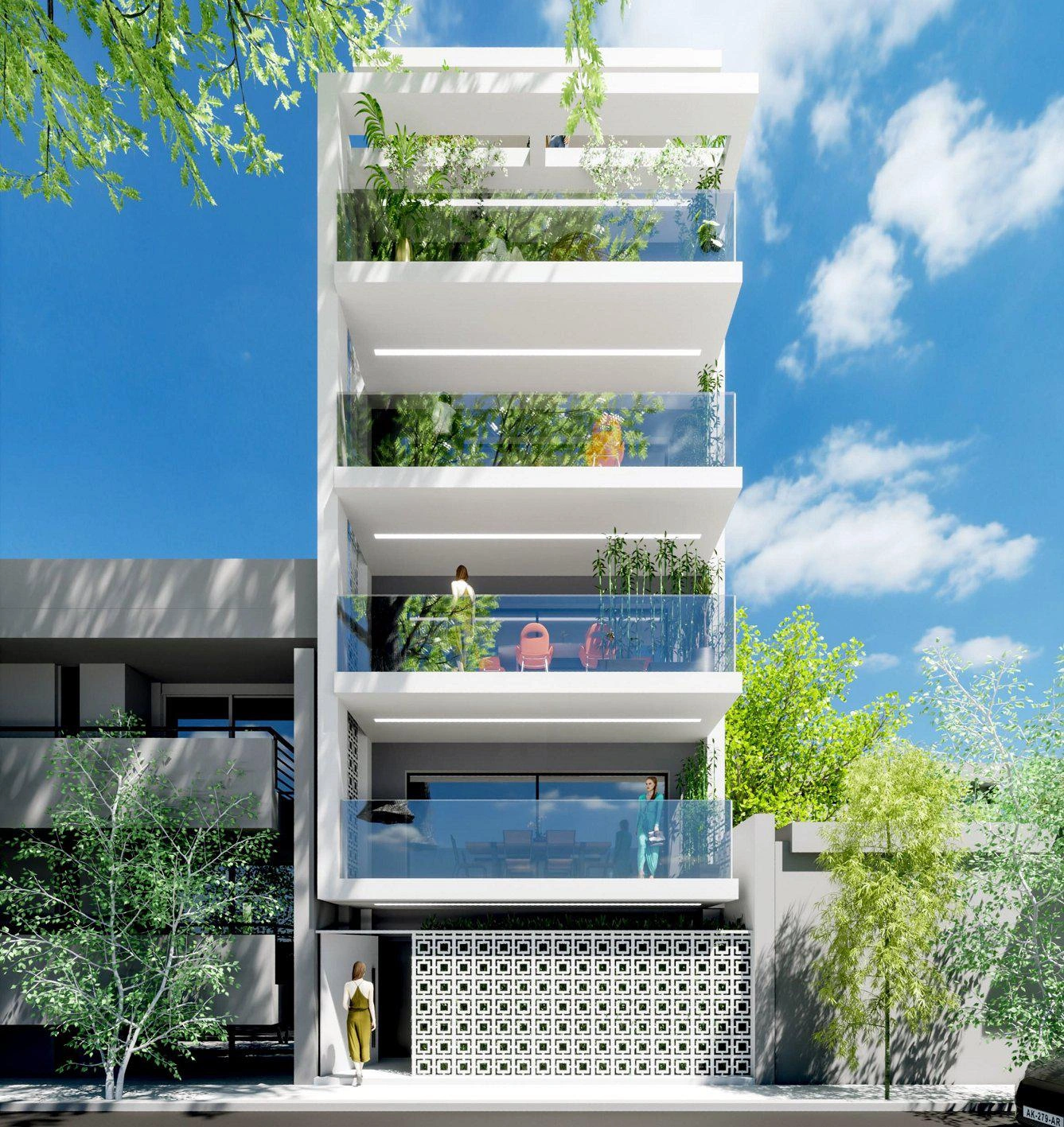 Квартиры в современном жилом комплексе в Аттике, Греция