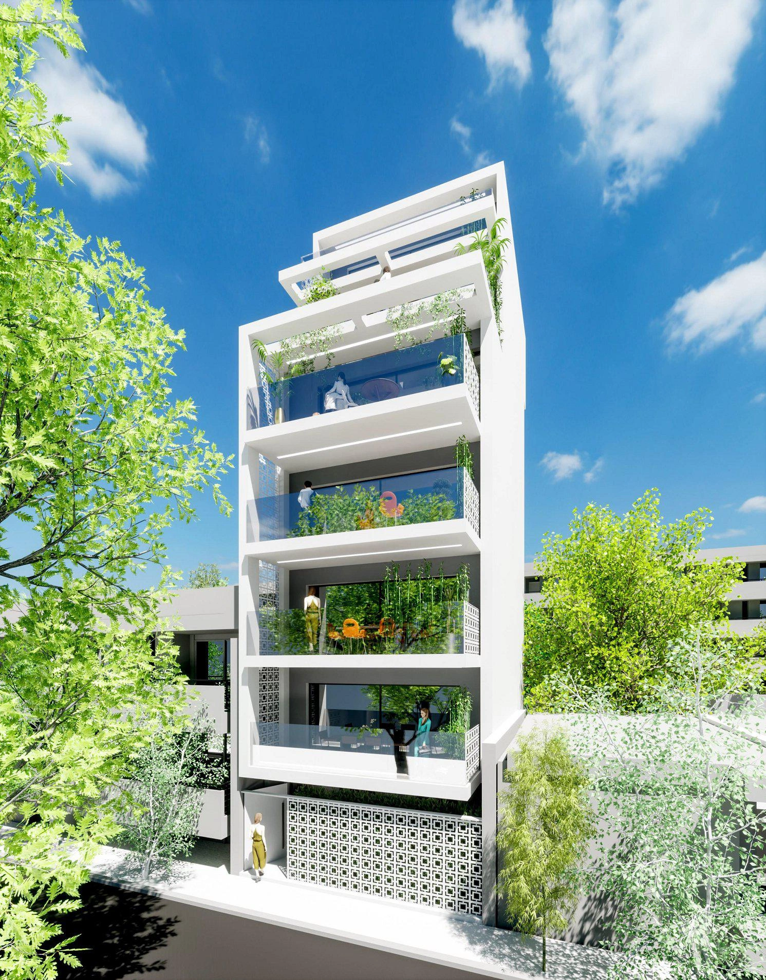 Квартиры в современном жилом комплексе в Аттике, Греция