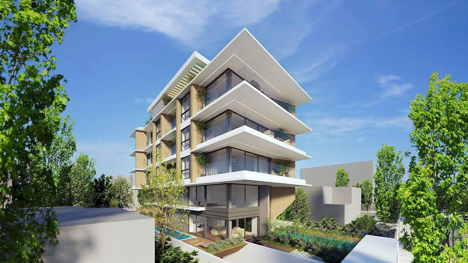 Апартаменты в жилом комплексе с бассейном и садом в Вуле, Греция