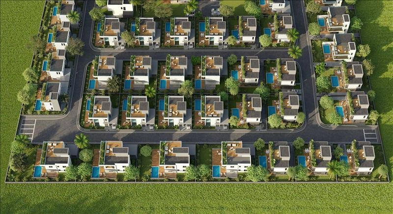 Виллы в современном жилом комплексе в Пафосе, Кипр