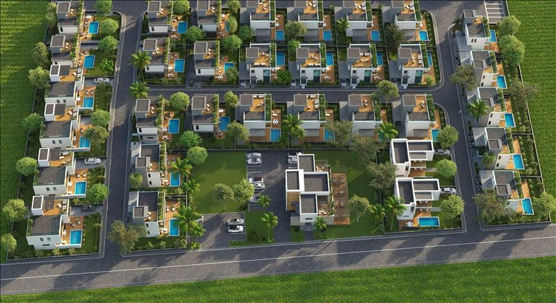 Виллы в современном жилом комплексе в Пафосе, Кипр