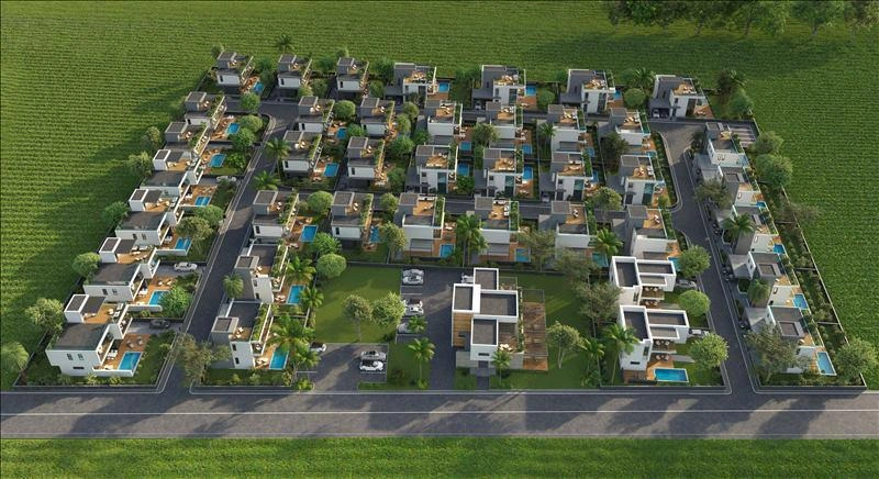 Виллы в современном жилом комплексе в Пафосе, Кипр