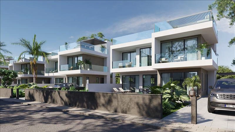 Виллы в современном жилом комплексе в Пафосе, Кипр