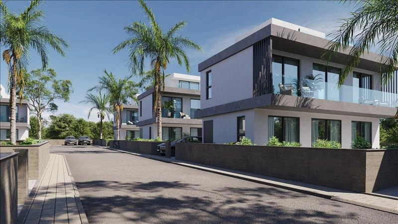 Виллы в современном жилом комплексе в Пафосе, Кипр