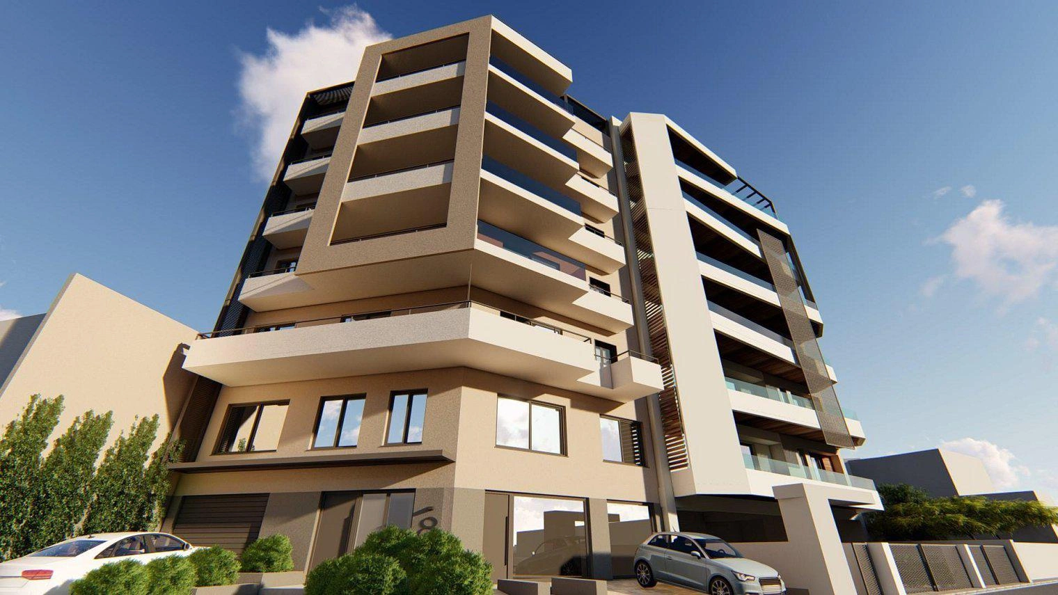 Квартиры в современном жилом комплексе в Аттике, Греция