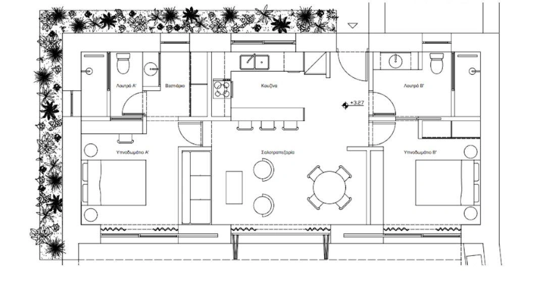Дома в современном жилом комплексе в Лутраки на Крите, Греция
