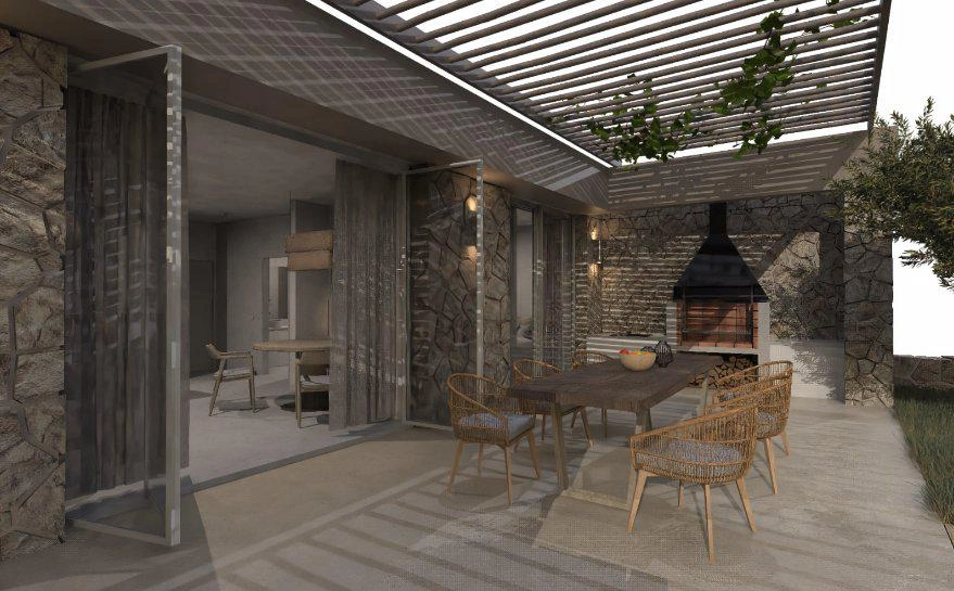 Дома в современном жилом комплексе в Лутраки на Крите, Греция