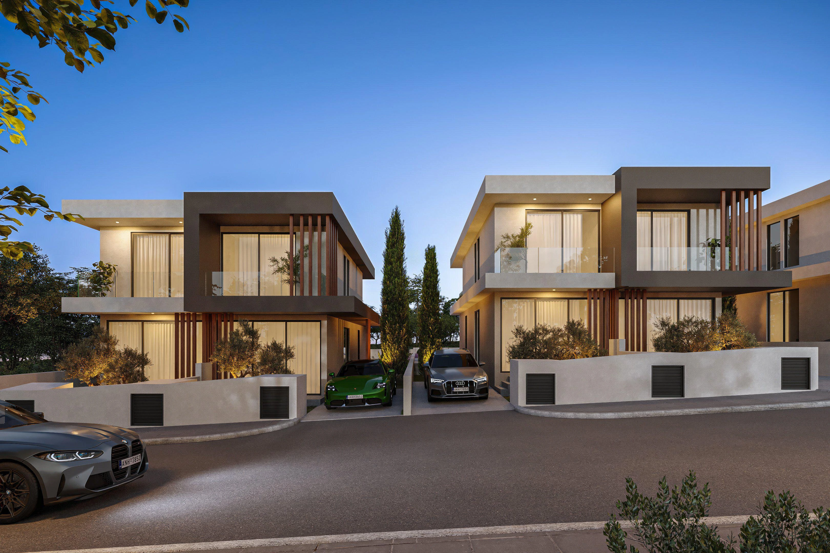 Виллы в современном жилом комплексе в Пафосе, Кипр