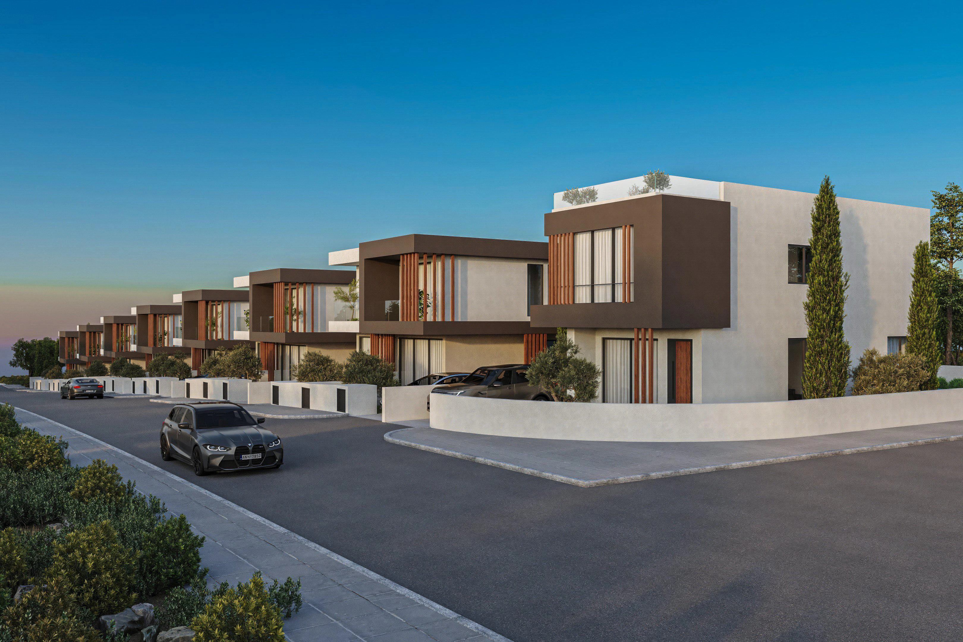 Виллы в современном жилом комплексе в Пафосе, Кипр