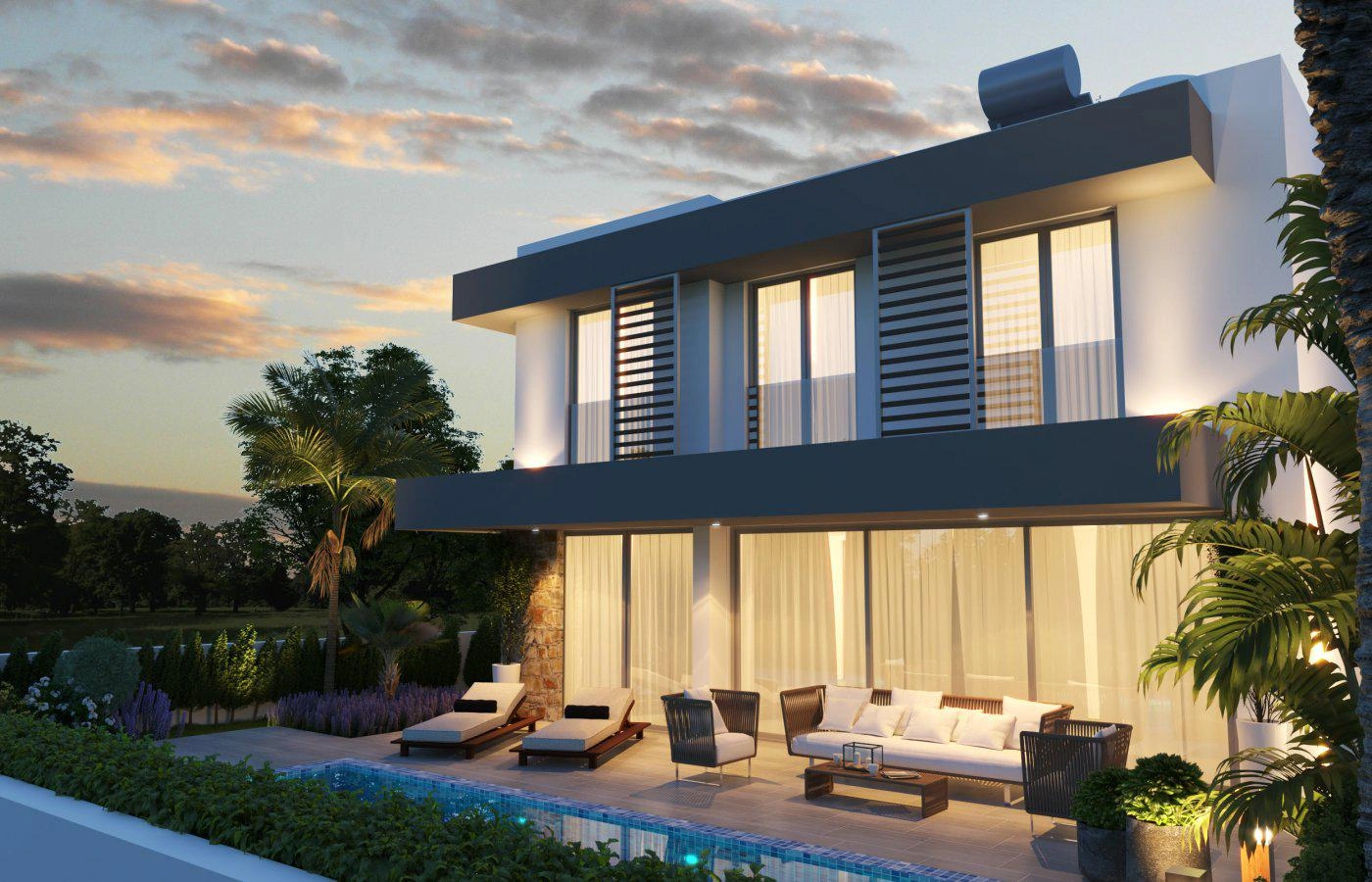 Виллы в новом жилом комплексе в Пиле, Ларнака, Кипр