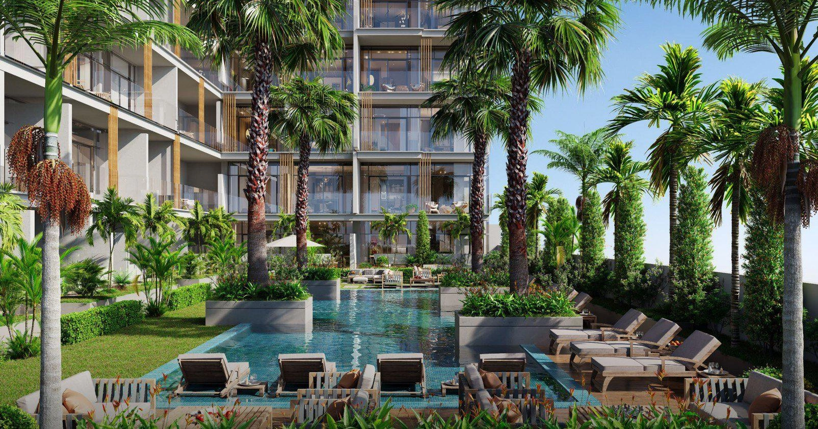 Апартаменты в стиле курорта в Дубае, ОАЭ